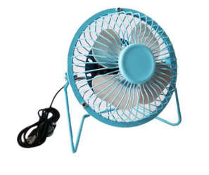 USB Mini Desk Fan - 4 Inch - Metal
