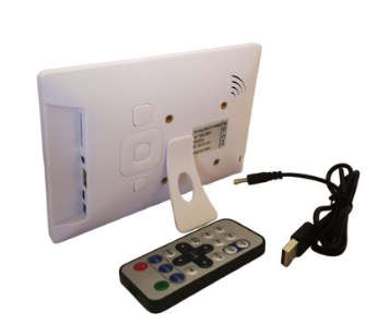Digital Photo Frame 7" & Remote - Video, Picture & Music Digital Photo Frame With Video, Photo & ...