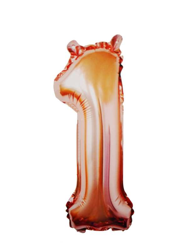 Foil Number Balloons - Rose Gold - 106cm
