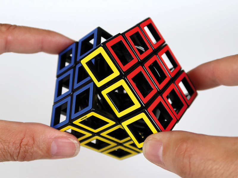 Hollow Cube Puzzle Mefferts  - 3D Puzzle Brain teaser by Recent Toys