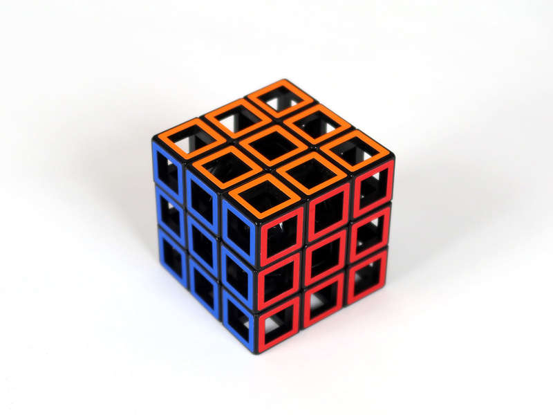 Hollow Cube Puzzle Mefferts  - 3D Puzzle Brain teaser by Recent Toys