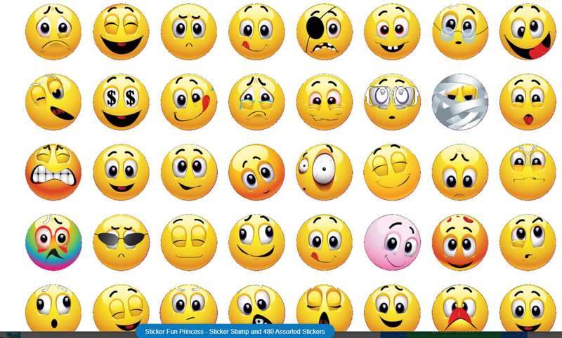 Sticker Fun - Sticker Stamp & 480 Assorted Stickers