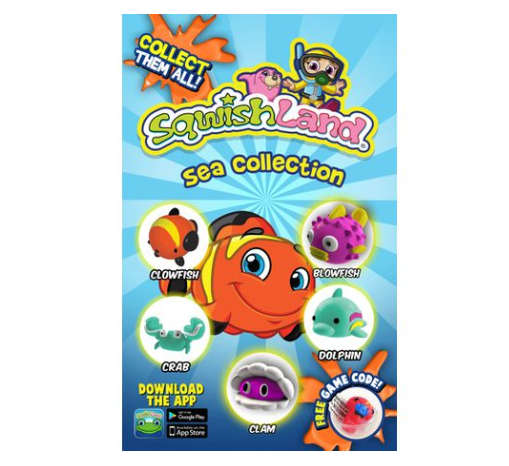 Sqwishland Collectable Soft Toy Pets 10 Pack & Vouchers