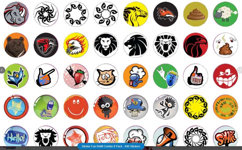 Sticker Fun Refill Combo 8 Pack - 640 Stickers