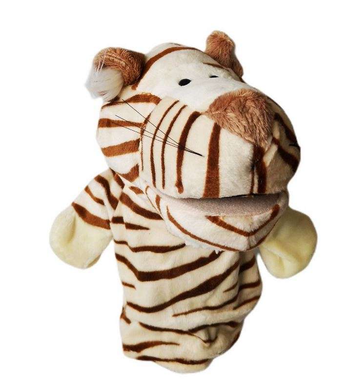 Hand Puppets - Soft Furry Animals - Fingers Control Hands & Mouth