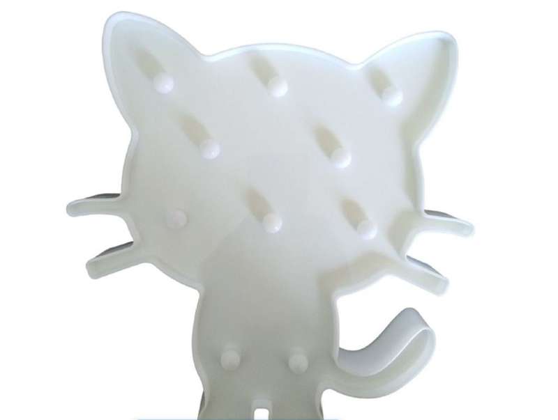 Night Light Cat - Battery Operated Cat - 28 cm