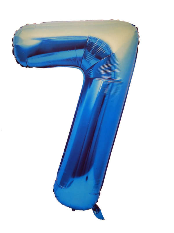 Foil Balloon Numbers - Blue - 106 cm