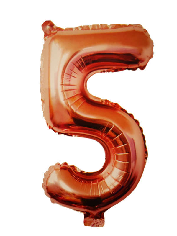 Foil Number Balloons - Rose Gold - 106cm