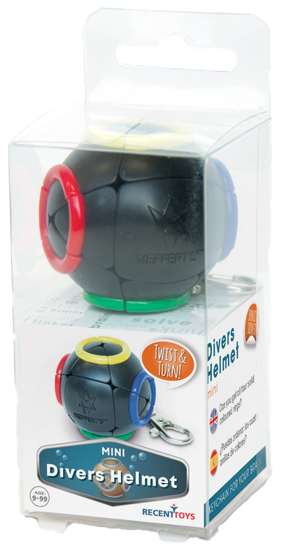 Mini Diver's Helmet Keychain by Meffert's - 3D Puzzle and BrainTeaser