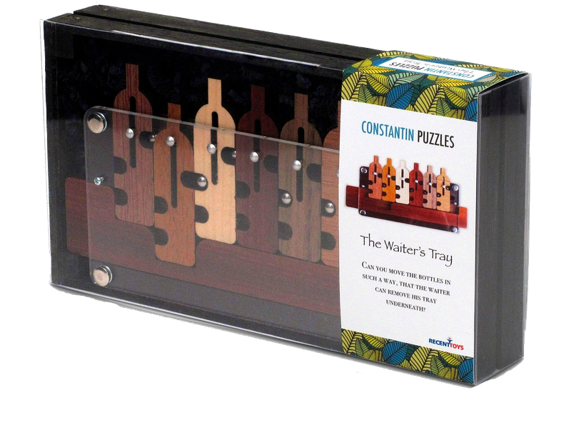 Waiter's Tray Puzzle Wooden Genius Constantin Puzzles, Brain Teaser by Recent Toys
