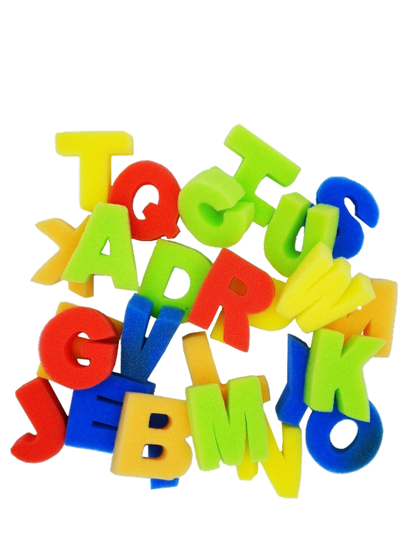 Bath Sponge Alphabet - 26 Pieces