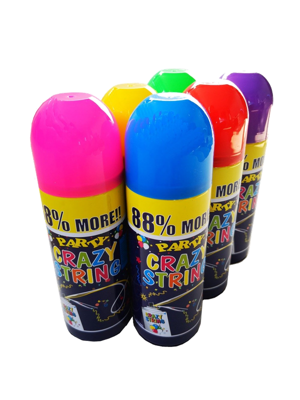 Party Crazy String Spray 250ml - 6 Pack