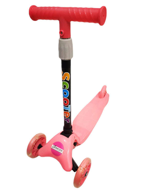 Kids T-Bar Scooter- with Brake and Light Up Wheels