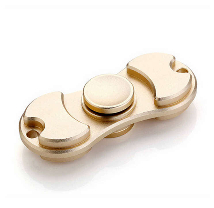 Aliminium Stress / Fidget Dual Spinner - Gold