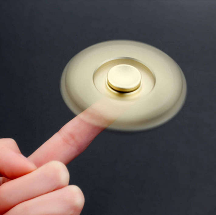 Aliminium Stress / Fidget Dual Spinner - Gold