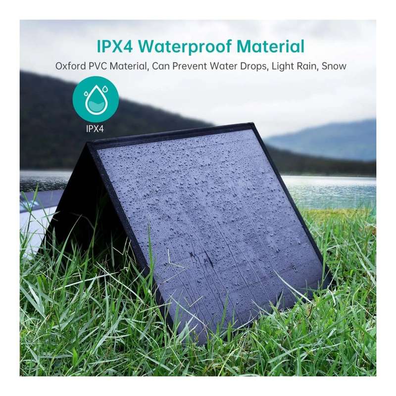 Choetech 120W Foldable Solar Charger with Kickstand Black 01.01.04.SC008
