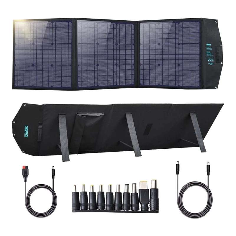 Choetech 120W Foldable Solar Charger with Kickstand Black 01.01.04.SC008