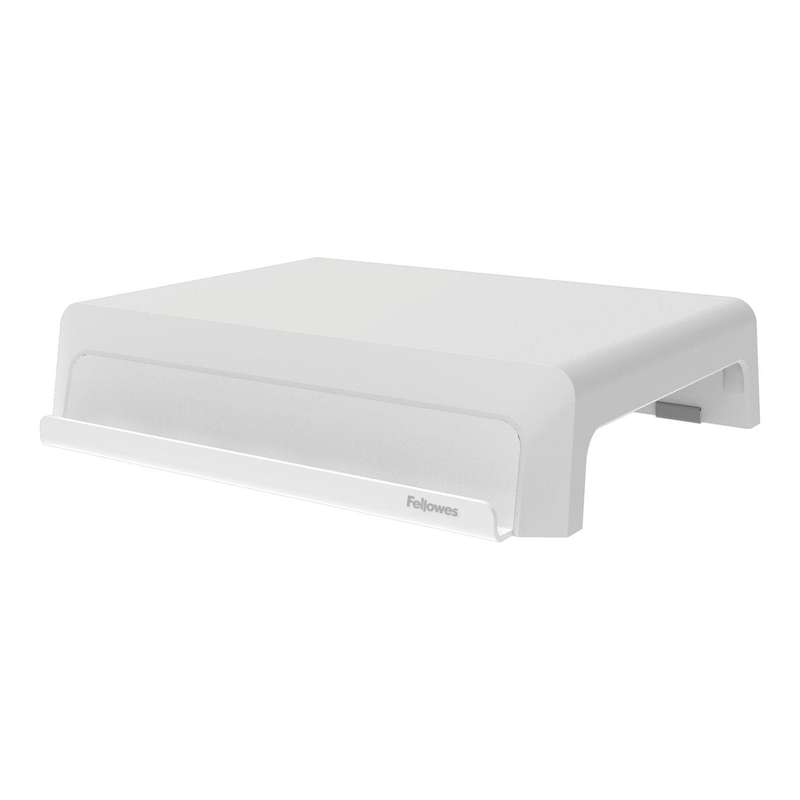 Fellowes Breyta Height Adjustment Monitor Riser Stand White 100016561