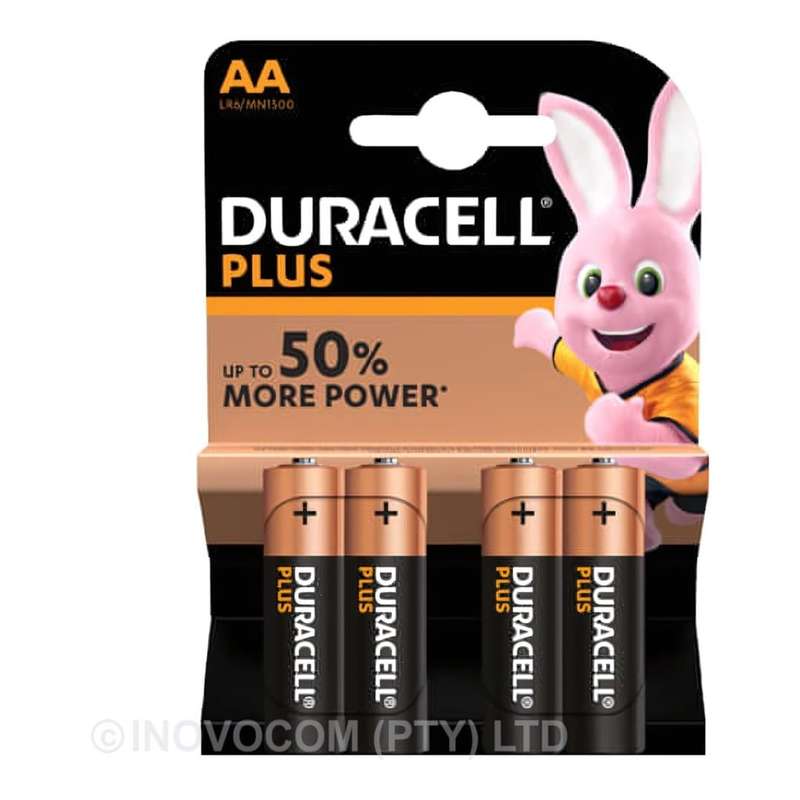 Duracell Mainliine Plus AA Batteries 4-pack x20 140882