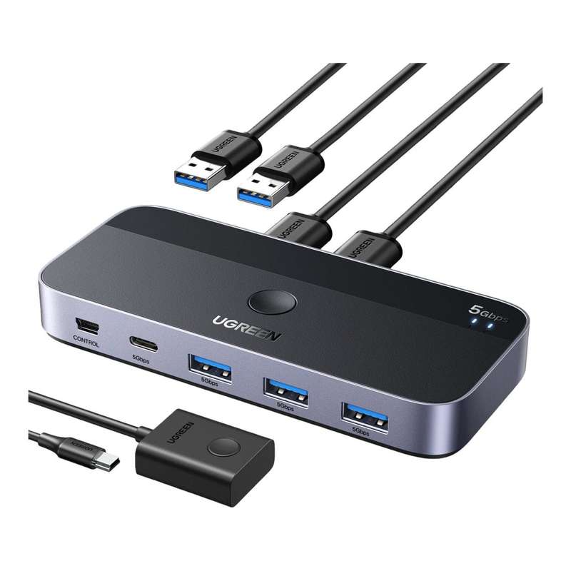 UGreen 2-in-4 Out Sharing Switch Box 15705