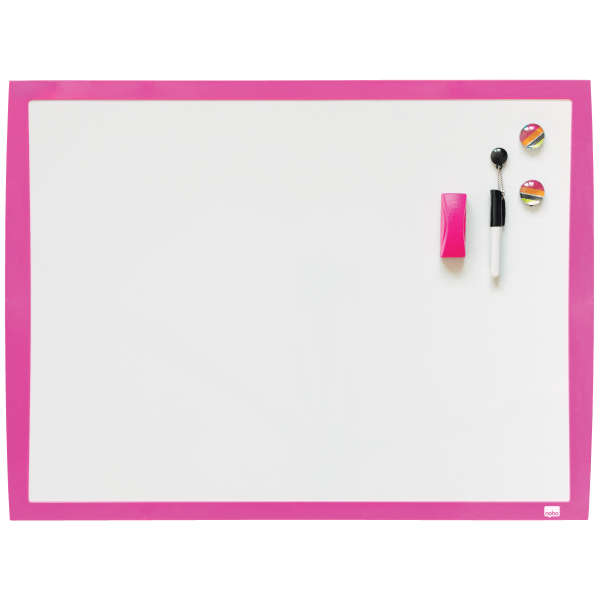 Nobo Small Magnetic Whiteboard 585x430mm - Pink