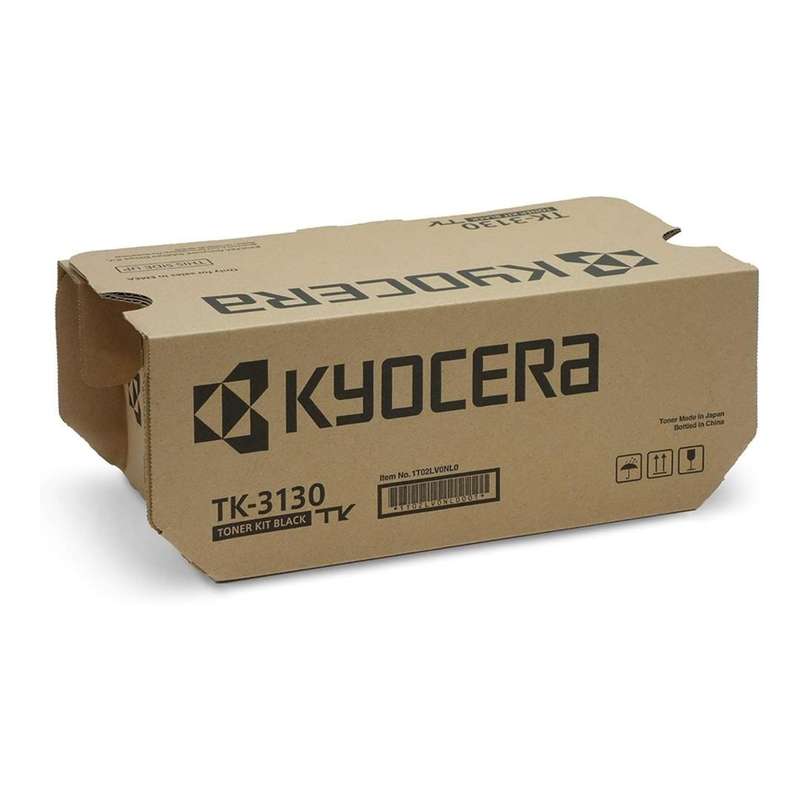 Kyocera TK-3130 Black Toner Kit Cartridge 25,000 Pages Original 1T02LV0NL0 Single-pack