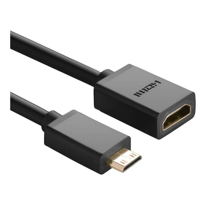 UGreen Mini HDMI Male to Female Adapter Black 20137
