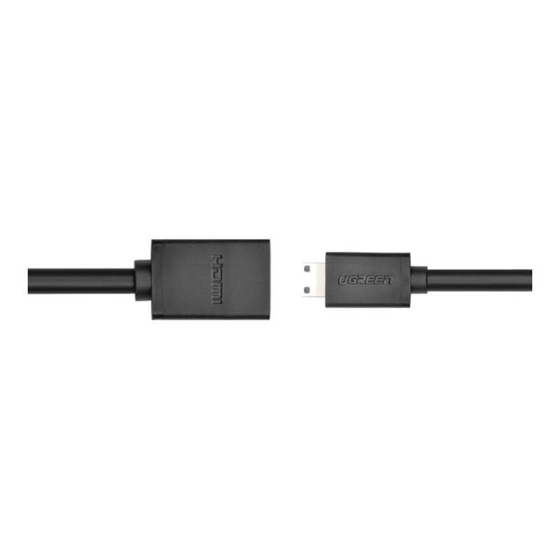 UGreen Mini HDMI Male to Female Adapter Black 20137