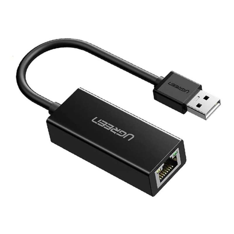 Ugreen USB-A Male to RJ45 10/100Mbp/s Adapter Black 20254
