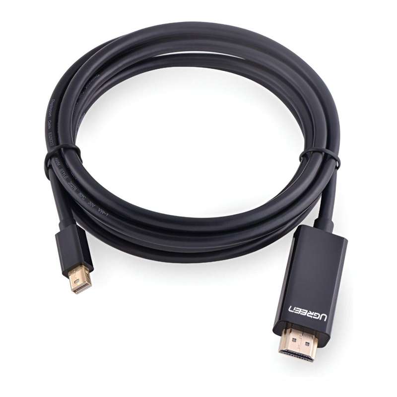 Ugreen 1.5m Mini DisplayPort Male to 4K HDMI Cable Black 20848
