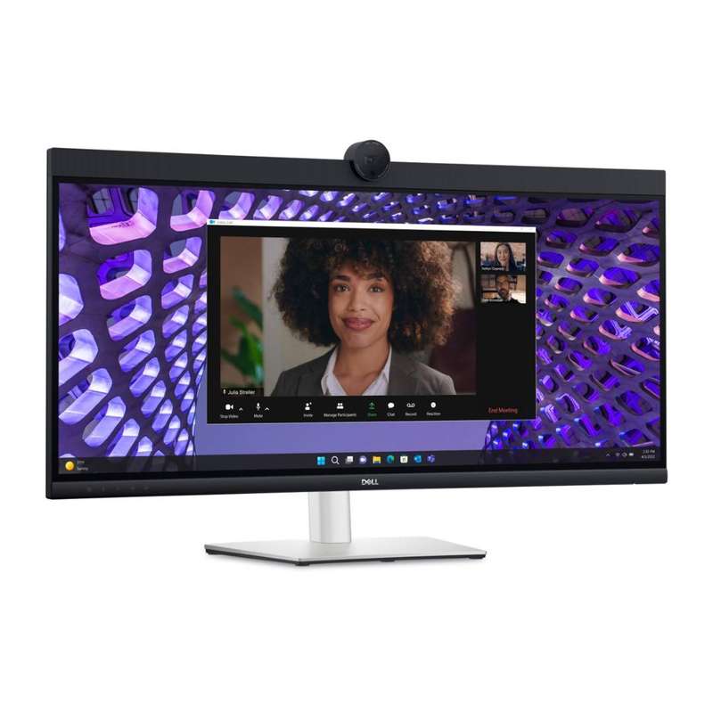 Dell P3424WEB 34.1-inch 3440 x 1440p WQHD 21:9 60hz 5ms LED IPS Curved Video Conferencing Monitor...