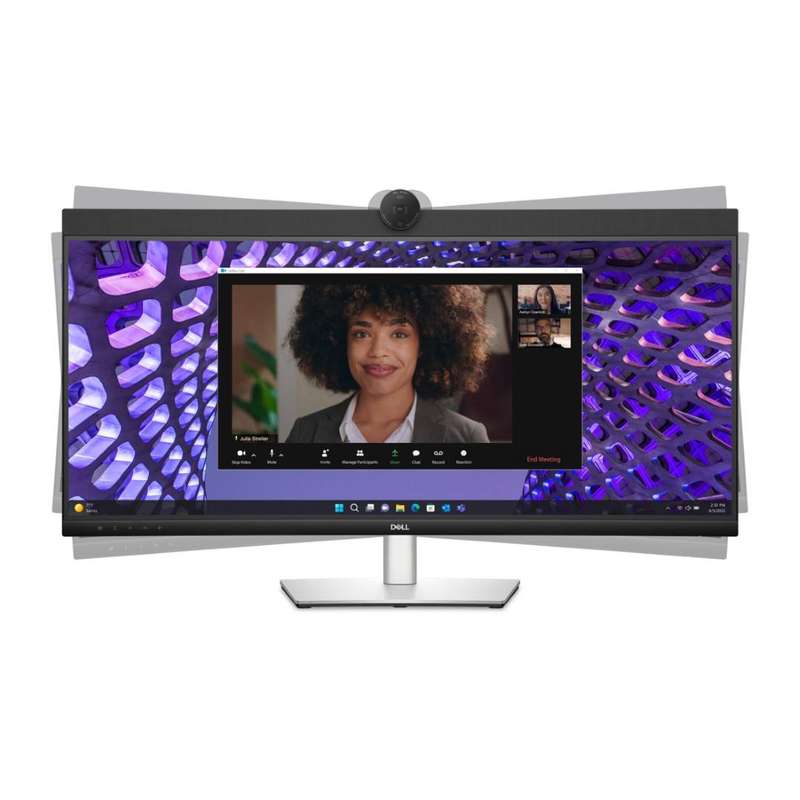 Dell P3424WEB 34.1-inch 3440 x 1440p WQHD 21:9 60hz 5ms LED IPS Curved Video Conferencing Monitor...