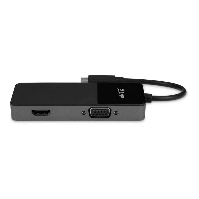 LMP 2-in-1 Type-C Dual Adapter Black 24174