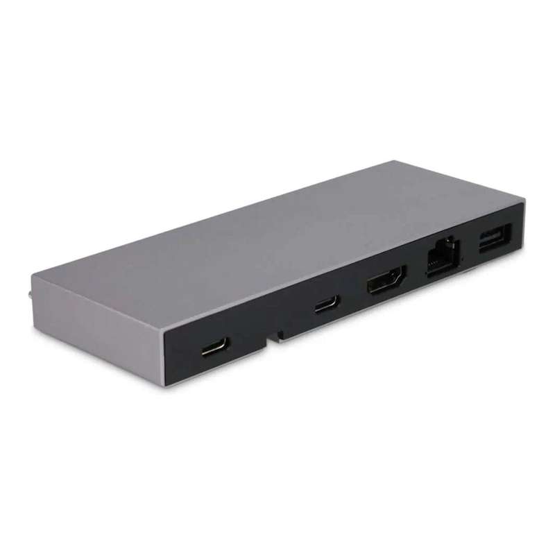 LMP Compact Dock 2 6-in-1 Type-C Ethernet Docking Station Grey 24418
