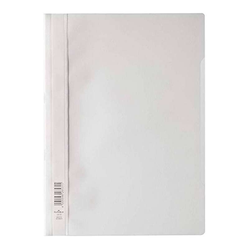 Durable Clear View A4 Project Folder Document File 50-pack White 257302