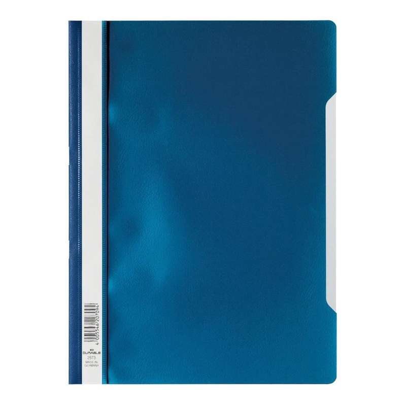 Durable Clear View A4 Project Folder Document File 50-pack Blue 257306
