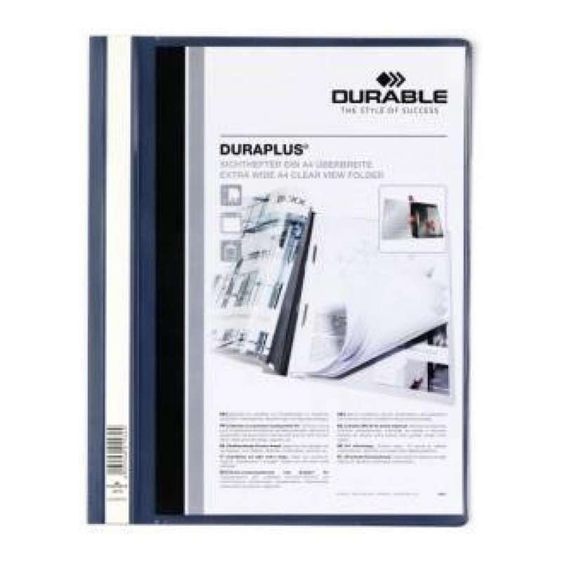 Durable DURAPLUS A4 Project Presentation File 25-pack 25-pack Navy Blue 257907