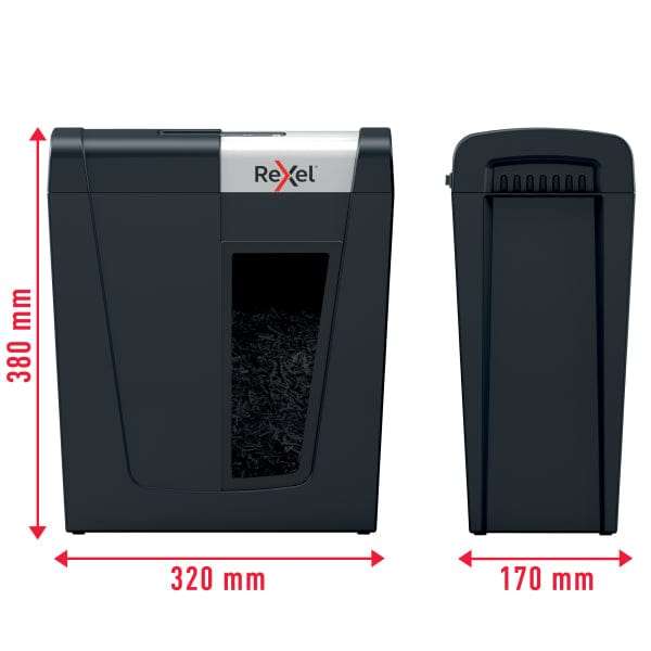 Rexel Secure MC4 Whisper-Shred Micro Cut P5 Paper Shredder 301029