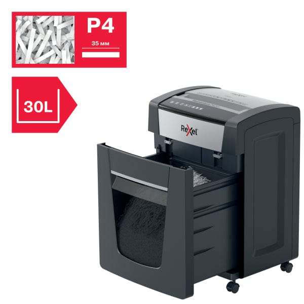 Rexel Momentum P420+ Jam  Free Cross Cut Paper Shredder 301087