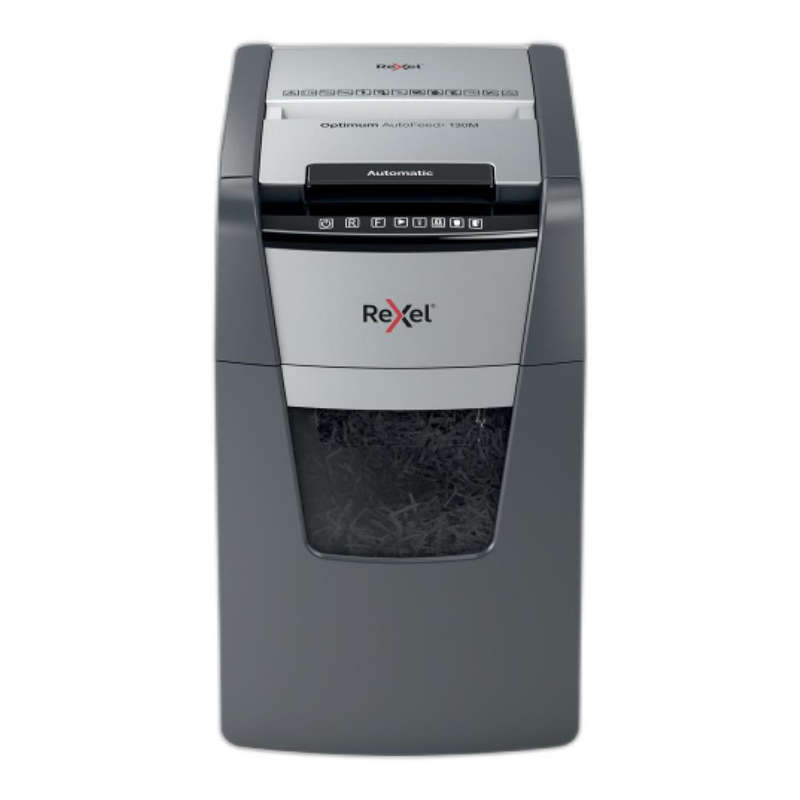 Rexel Optimum Autofeed 130M Automatic Micro Cut P5 Paper Shredder 301439