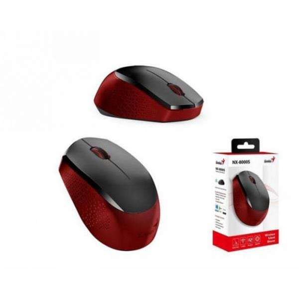 Genius NX-8000S Wireless Silent USB Mouse Red 31030025401