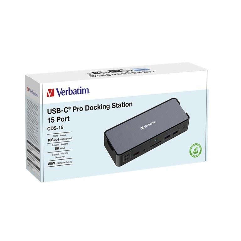 Verbatim USB-C Pro 15-in-1 Docking Station 32171