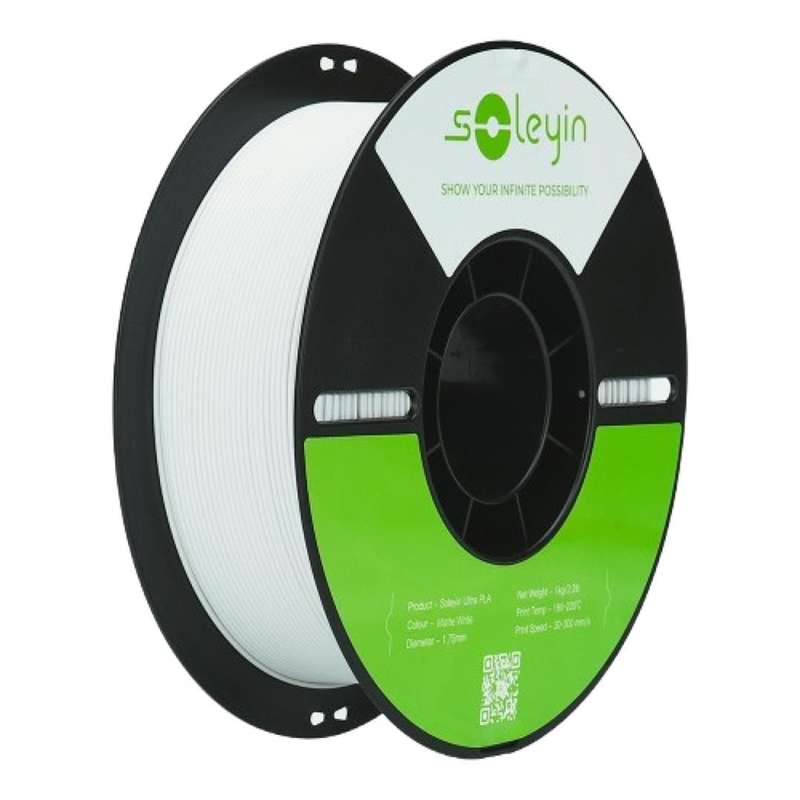 Soleyin Ultra PLA Filament 1Kg - Matte White 3301010512