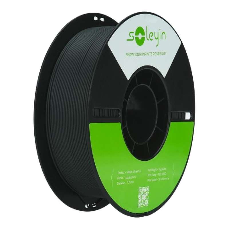 Soleyin Ultra PLA Filament 1Kg - Matte Black 3301010513