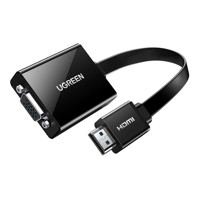 Ugreen HDMI Male to VGA Female Micro-USB Adapter Black 40248