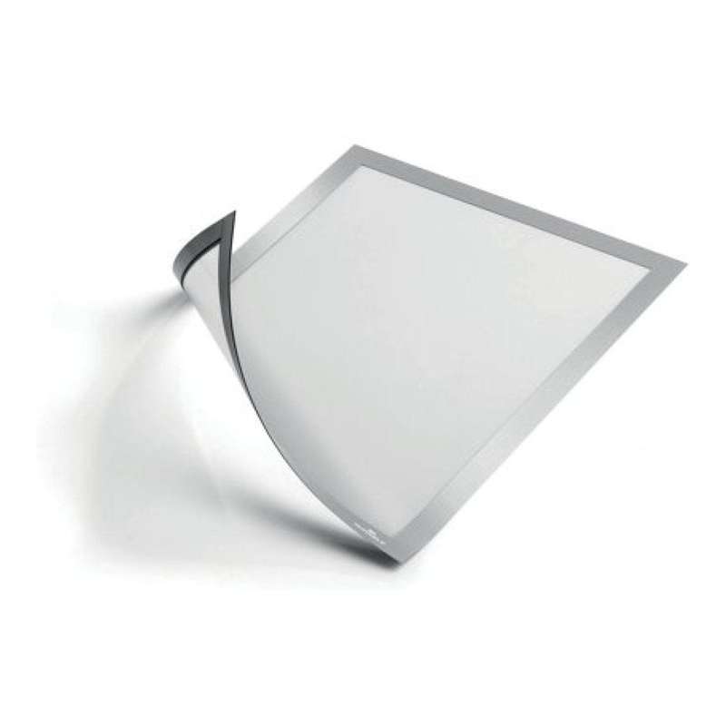 Durable DURAFRAME A4 Magnetic Document Signage Frame 5-pack Silver 486923