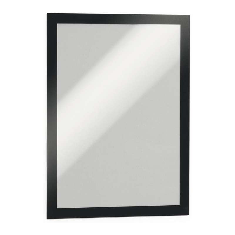 Durable DURAFRAME A4 Self Adhesive Magnetic Signage Frame 2-pack Black 487201