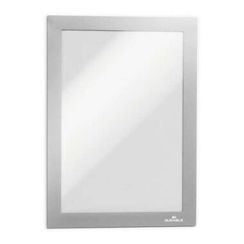 Durable DURAFRAME A3 Self Adhesive Magnetic Signage Frame 2-pack Silver 487323