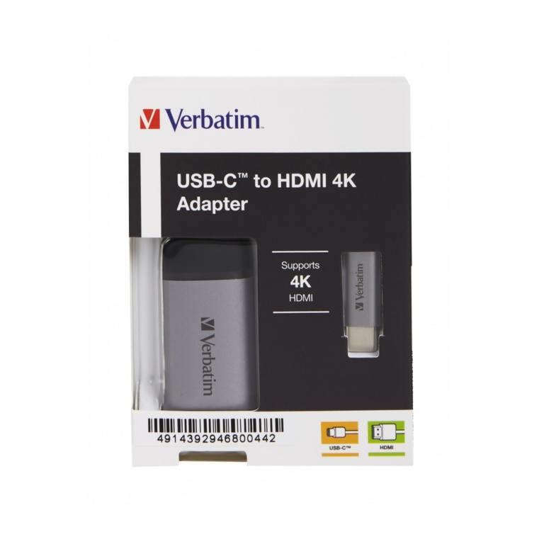 Verbatim USB-C to HDMI 4K Adapter 49143