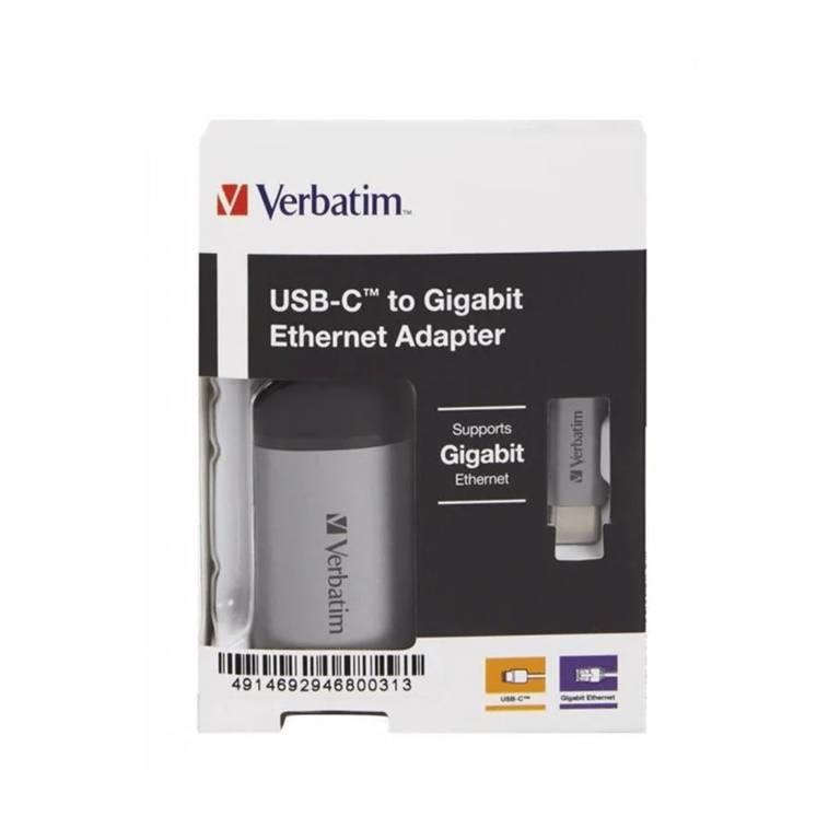 Verbatim USB-C to Gigabit Ethernet Adapter 49146